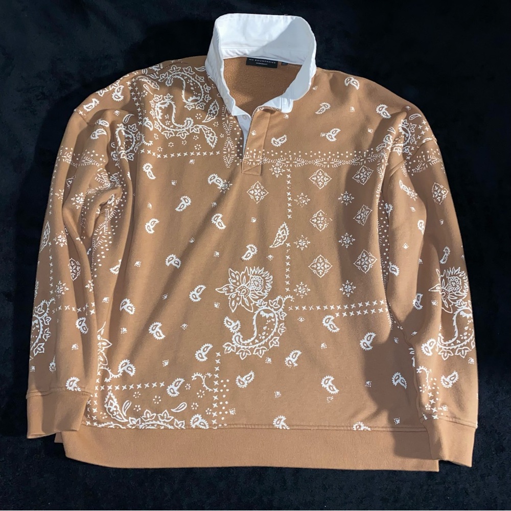 Men’s Crewneck Sweatshirt w/Built-In Collar
